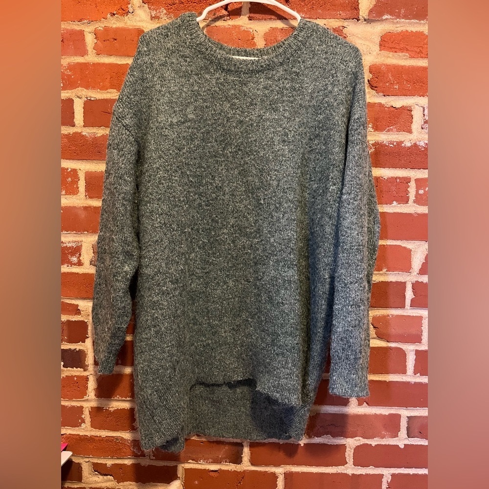 Women’s Large Green Chunky Sweater